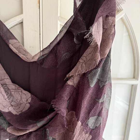 NWT ASOS Floral Cowl Neck Bias Maxi Dress With Frills And Mixed Fabric - Picture 8 of 8